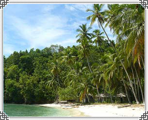 Beach at Kadidiri Togian Islands, Sulawesi